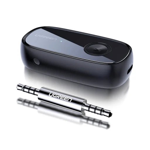 Ugreen Vezeték nélküli bluetooth audio adapter AUX aptX 3.5mm mini jack fekete (70304) - 1