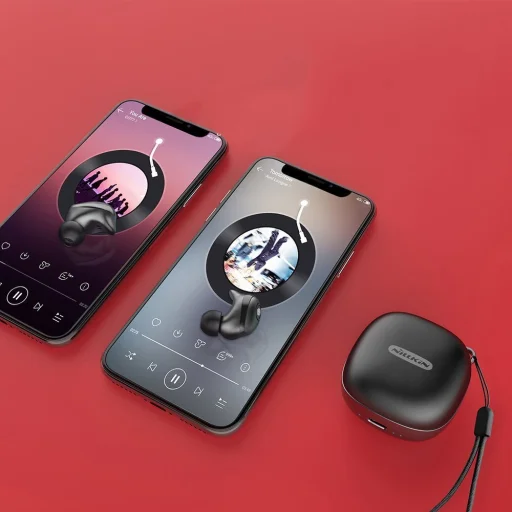 Nillkin TW003 GO TWS vezeték nélküli bluetooth 5.0 DSP IPX5 fülhallgató piros - 4