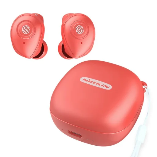 Nillkin TW003 GO TWS vezeték nélküli bluetooth 5.0 DSP IPX5 fülhallgató piros - 1