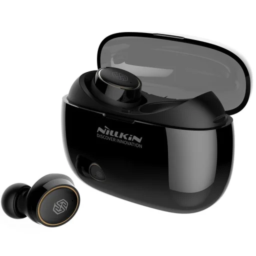 Nillkin E1 Liberty TWS vezeték nélküli Bluetooth 5.0 IPX4 fülhallgató fekete/ arany - 2