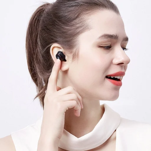 Nillkin E1 Liberty TWS vezeték nélküli Bluetooth 5.0 IPX4 fülhallgató fekete/ arany - 11