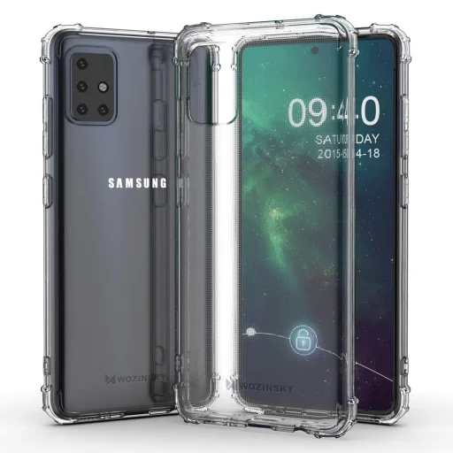 Samsung A51 Wozinsky Anti Shock fokozott védelmet nyújtó tok átlátszó - 4