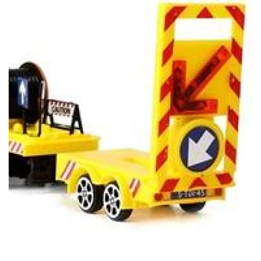Sárga kamion útépítési elemekkel 32cm gyerekjáték, játékautó - 2