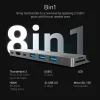 Green Cell HUB GC Connect60 8in1 (Thunderbolt 3, USB-C, HDMI, 3x USB 3.0, SD, microSD) MacBook Pro 13 thumbnail