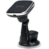 PITAKA MagEz Mount Qi Univerzális műszerfalra helyezhető mágneses autós telefontartó és vezeték nélküli Qi töltő fekete (CMS3001Q) thumbnail