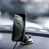 PITAKA MagEz Mount Qi Univerzális műszerfalra helyezhető mágneses autós telefontartó és vezeték nélküli Qi töltő fekete (CMS3001Q) thumbnail