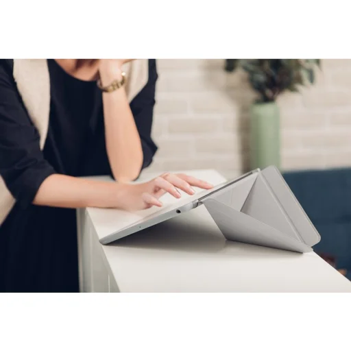 Moshi VersaCover hajtogatható iPad 10.2'' 2019/2020/2021 tok és állvány, szürke - 6
