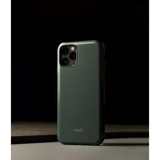 Moshi iGlaze iPhone 11 Pro keménytok, éjsötét zöld - 2