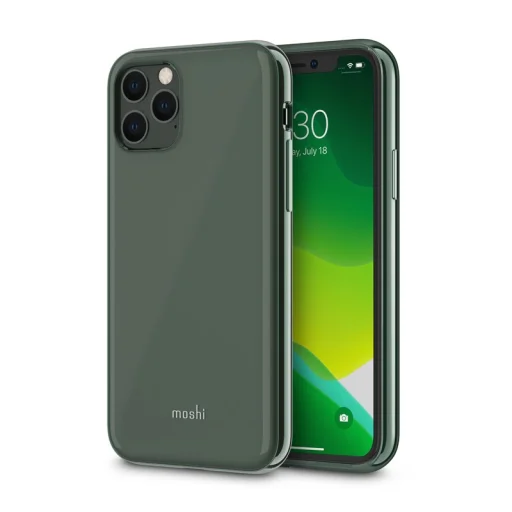 Moshi iGlaze iPhone 11 Pro keménytok, éjsötét zöld - 11
