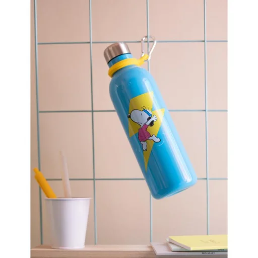 Snoopy 500 ml fém kulacs, kék - 2