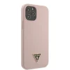 iPhone 12/ 12 Pro Guess GUHCP12MLSTMLP Metal Triangle szilikon tok Light Pink thumbnail