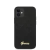 iPhone 12 mini Guess GUHCP12SPUILGBK Iridescent Love szilikon tok fekete thumbnail