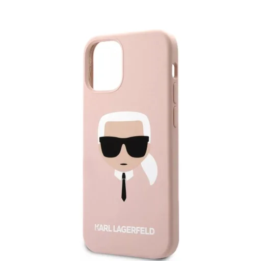 Karl Lagerfeld Head Silicone KLHCP12SSLKHLP iPhone 12 mini tok Light Pink - 3