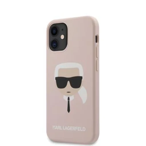 Karl Lagerfeld Head Silicone KLHCP12SSLKHLP iPhone 12 mini tok Light Pink - 1