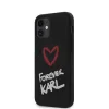 iPhone 12 mini Karl Lagerfeld Forever Silicone KLHCP12SSILKRBK tok fekete thumbnail