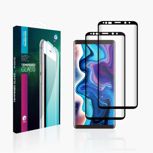 GOLDSPIN Nano Silk iPhone 12 Pro MAX kijelzővédő üvegfólia fekete (50807) - 1