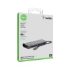 Belkin MediaHUB Type-C - 4K HDMI, 2X USB 3.0, Ethernet, kártyaolvasó szürke  thumbnail