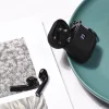 HOCO S11 TWS vezeték nélküli bluetooth headset fülhallgató fekete + fekete szilikon tok thumbnail