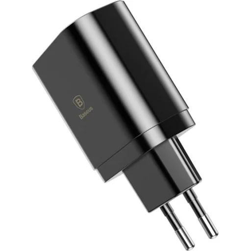 Baseus Mirror Lake Travel hálózati USB töltő adapter digitális kijelzővel 3xUSB 3.4A fekete (CCALL-BH01) - 4