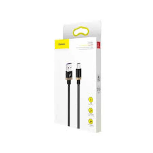 Baseus Purple Gold Red USB/USB-C nylon harisnyázott kábel 40W gyorstöltési teljesítménnyel QC3.0 2m fekete (CATZH-BV1) - 4