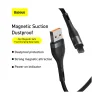Baseus Zinc mágneses USB - Lightning adatkábel 2.4A 1m fekete/szürke (CALXC-KG1) thumbnail