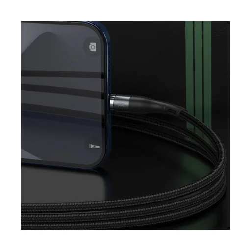 Baseus Zinc mágneses USB - Lightning adatkábel 2.4A 1m fekete/szürke (CALXC-KG1) - 7