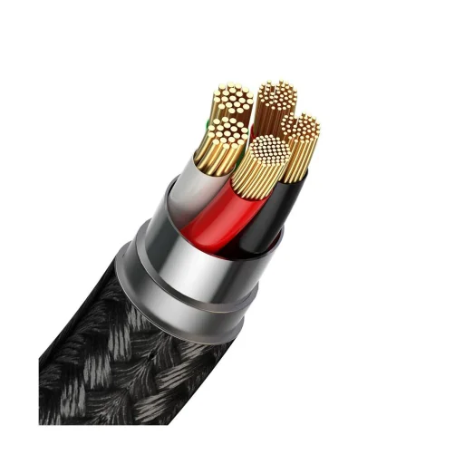Baseus Zinc mágneses USB - Lightning adatkábel 2.4A 1m fekete/szürke (CALXC-KG1) - 4