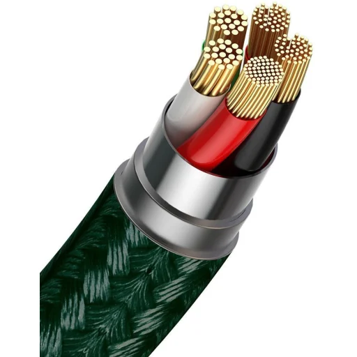 Baseus Zinc mágneses USB - Lightning kábel 2.4A 1m zöld (CALXC-K06) - 5