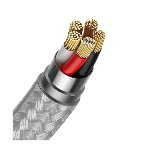 Baseus Zinc mágneses USB - Lightning kábel 2.4A 1m fehér (CALXC-K02) - 4