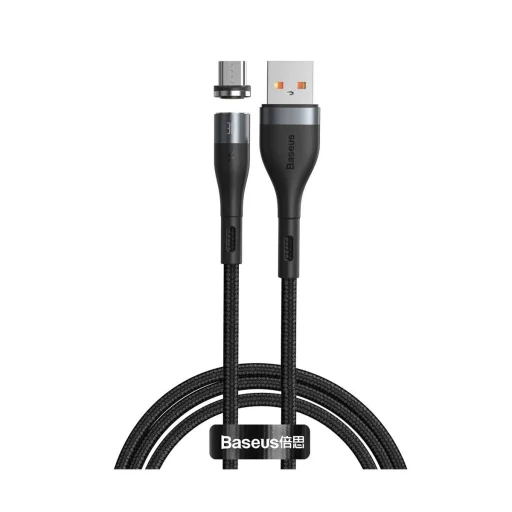Baseus Zinc mágneses kábel USB/Micro USB 2.1A 1m fekete/szürke (CAMXC-KG1) - 1