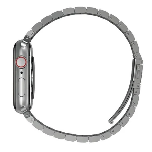 UNIQ Strova nemes acél óraszíj Apple Watch 42/44/45 mm ezüst - 2