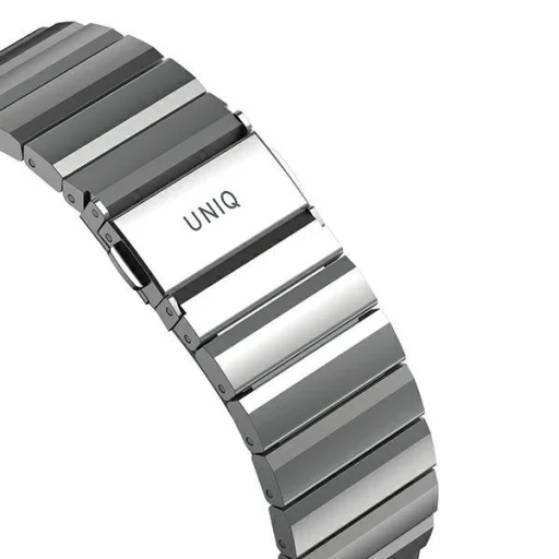 UNIQ Strova nemes acél óraszíj Apple Watch 42/44/45 mm ezüst - 5