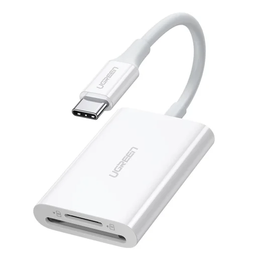 Ugreen SD 4.0 / micro SD (TF) 4.0 (UHS-II, UHS-2 - 280 MBps) OTG átalakító kábel USB Type-C 3.2 Gen 1 fehér (CM265 60724) - 6