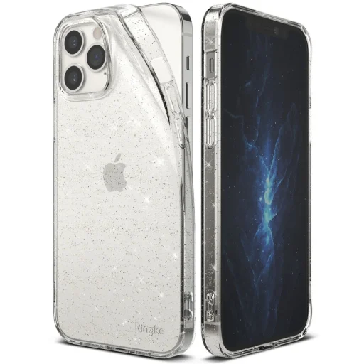 iPhone 12/ 12 Pro Ringke Air Ultravékony TPU gél tok flitteres átlátszó (ARAP0040) - 4