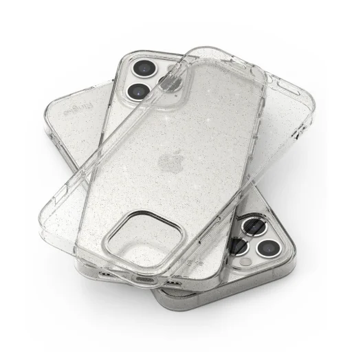 iPhone 12/ 12 Pro Ringke Air Ultravékony TPU gél tok flitteres átlátszó (ARAP0040) - 6