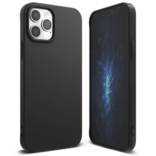 iPhone 12/ 12 Pro Ringke Air S Ultravékony TPU gél tok fekete (ADAP0028) - 2