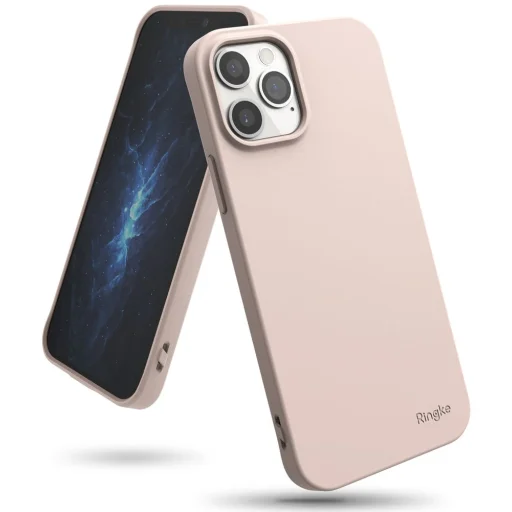 iPhone 12/ 12 Pro Ringke Air S Ultravékony TPU gél tok pink sand (ADAP0029) - 1