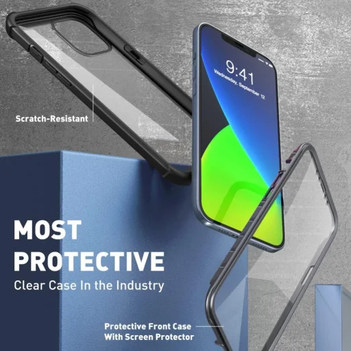 Supcase IBLSN Ares tok iPhone 12/ 12 Pro ütésálló fekete - 2
