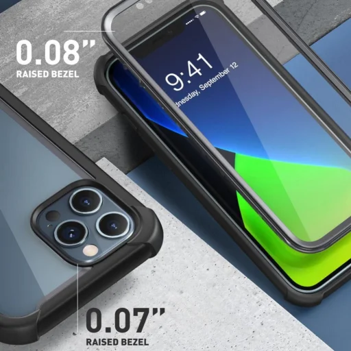 Supcase IBLSN Ares tok iPhone 12/ 12 Pro ütésálló fekete - 5