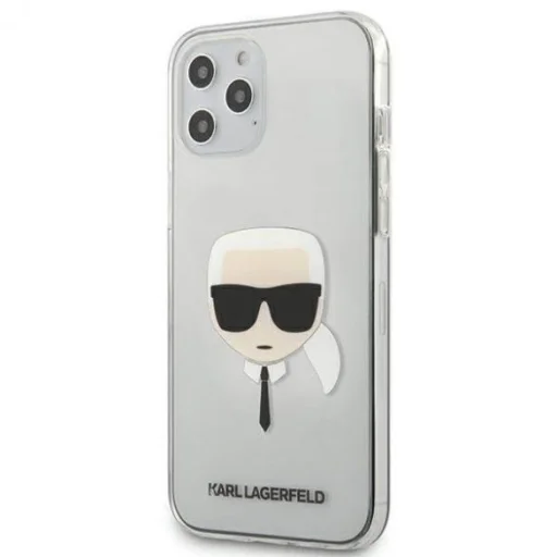 iPhone 12 Pro Max Karl Lagerfeld KLHCP12LKTR Karl Head tok átlátszó - 2