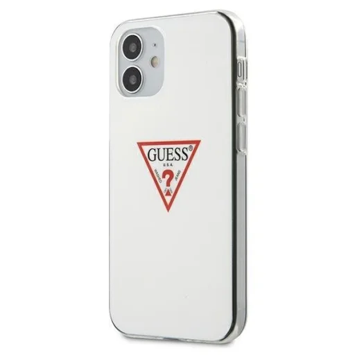 iPhone 12 mini  Guess GUHCP12SPCUCTLWH Triangle tok fehér - 1