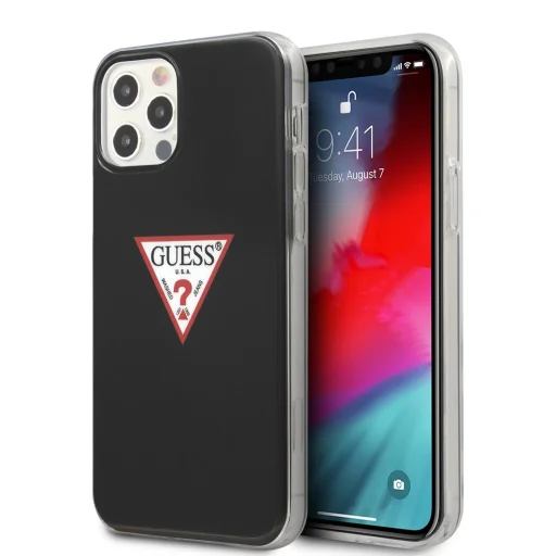 iPhone 12 Pro MAX Guess GUHCP12LPCUCTLBK Triangle tok fekete - 2
