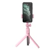 Baseus Selfie bot és teleszkópos tripod állvány bluetooth kioldóval pink + 2 körfény lámpa (SUDYZP-F04) thumbnail