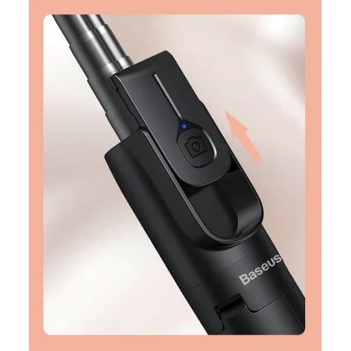 Baseus Selfie bot és teleszkópos tripod állvány bluetooth kioldóval pink + 2 körfény lámpa (SUDYZP-F04) - 17