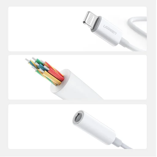 Ugreen MFI Lightning - 3.5mm jack audio adapter fehér (US212 30759) - 13