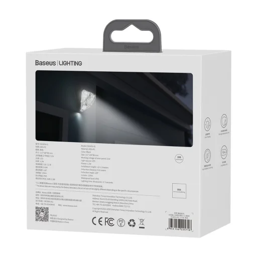 Baseus kültéri napelemes LED lámpa mozgásérzékelővel fekete (DGNEN-A01) - 7