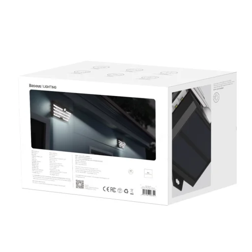 Baseus 2x kültéri napelemes LED lámpa mozgás érzékelővel fekete (DGNEN-D01) - 10