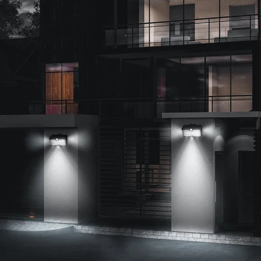 Baseus 2x kültéri napelemes LED lámpa mozgás érzékelővel fekete (DGNEN-D01) - 13