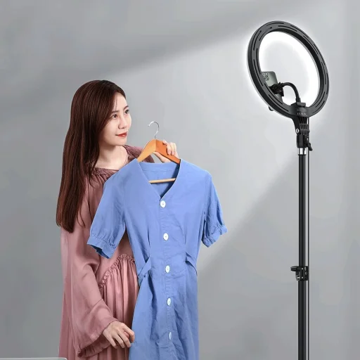 Baseus 30cm LED körfény és tripod állvánnyal, ringlight fekete (CRZB12-B01) - 11