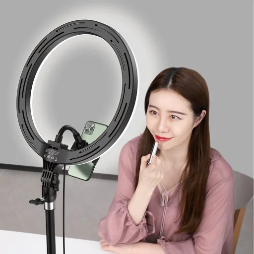 Baseus 30cm LED körfény és tripod állvánnyal, ringlight fekete (CRZB12-B01) - 12